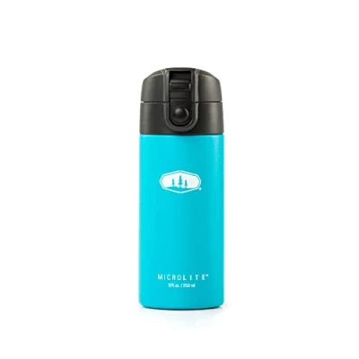 Abbildung von GSI Outdoors Erwachsene Unisex Microlite 350 FLIP thermoskanne, Blau (Sky Blue), 12 OZ