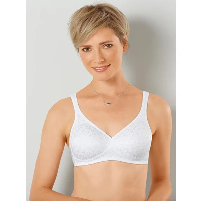 Abbildung von Triumph Damen Bügelloser BH Elegant Cotton N, Weiß (White 03), Gr. 100D