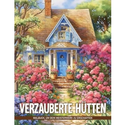 Abbildung von Verzauberte Hütten Malbücher Zur Entspannung Für Erwachsene: Malvorlagen Erwachsene Findung Ihrer Ruhe, Großartige Geschenke Kinder, Teenager,