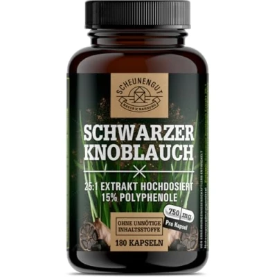 Abbildung von Scheunengut® Schwarzer Knoblauch 25:1 Extrakt 180 St