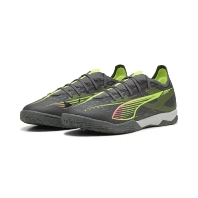 Abbildung von Puma Ultra 5 Match IT Fußballschuh Halle, Größe: 41, Matte aged silver yellow alert Textil/synthetik