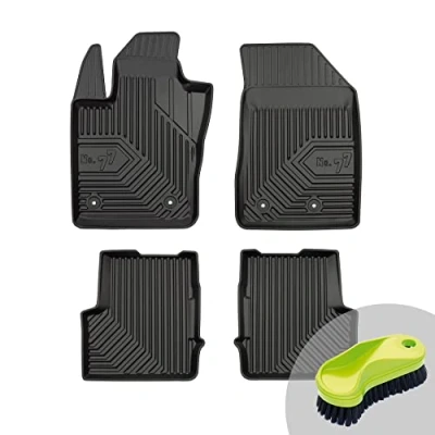 Abbildung von FROGUM No.77 Gummimatten Ganzjahresset von Auto Fußmatten Autofussmatten für FIAT 500X ab 2014, Jeep Renegade 2014 Langlebiges TPE Material