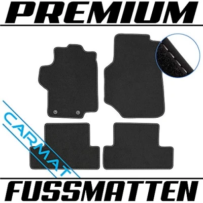 Abbildung von TEXER Textil Fußmatten Passend für Peugeot 1007 Bj. 2005 2009 Premium