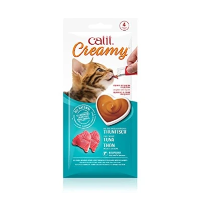 Abbildung von Catit Creamy Leckerei für Katzen 4 er Pack Thunfisch