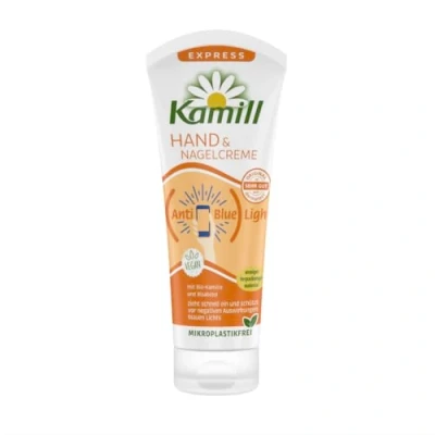 Abbildung von Kamill Hand &amp; Nagelcreme EXPRESS 100ml pflegt schützt die Hände vor schädlichem Blaulicht mit Anti Blue Light Filter, ohne Mikroplastik tierische Inhaltsstoffe