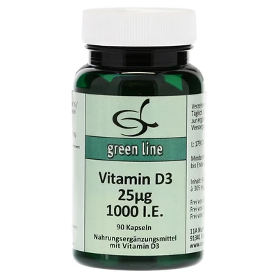 Abbildung von Vitamin D3 25 µg 1.000 I.E. Kapseln 90 St