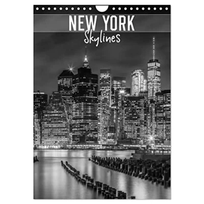 Abbildung von NEW YORK Skylines (Wandkalender 2025 DIN A4 hoch), CALVENDO Monatskalender