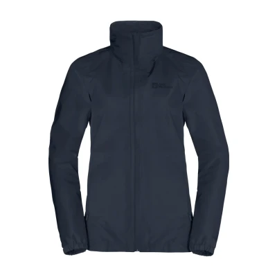 Abbildung von Jack Wolfskin Stormy Point Regenjacke / wasserabweisende Jacke, Damen, Größe: XL, Night blue