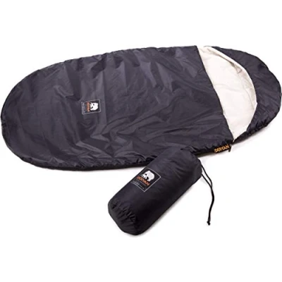 Abbildung von Deryan Schlafsack Kleinkind Geeignet für Kinder ab 1 Jahr Sichere Nächte Baumwolle innen 125x67x2,5 cm Inklusive Tragetasche, black, SL Bag