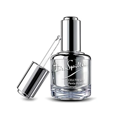 Abbildung von Dr. Spiller Celltresor Penta Hyaluron Serum Feuchtigkeitsspendend Hochkonzentrierte Hyaluronsäure Relax &amp; Repair Oligopeptide für entspannte Gesichtsmuskeln Weniger Fältchen und Linien