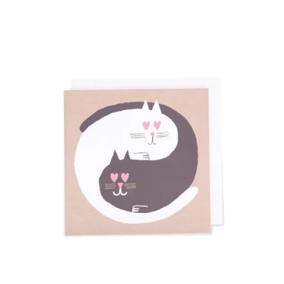 Abbildung von UK Greetings Kindred Herzaugen Katzen Grußkarten