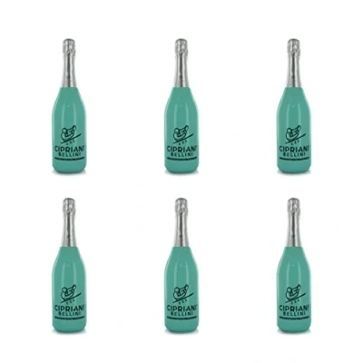 Abbildung von Cipriani Bellini Original, Klassischer Italienischer Spirituosencocktail mit Weißem Pfirsich, Aperitif Getränk Prosecco und Pfirsichpüree, 6 Flaschen à 750 Ml