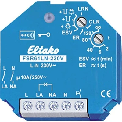 Abbildung von Eltako FSR61LN 230V Funk Aktor Unterputz Schaltleistung (max.) 2000 W Reichweite max. (im Freifeld) 30 m (30200331)