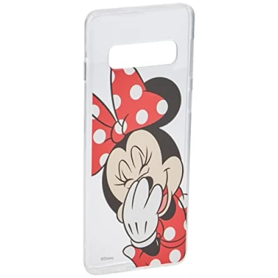 Abbildung von ERT GROUP Handyhülle für Samsung S10 Original und offiziell Lizenziertes Disney Muster Minnie 006 optimal an die Form des Handy angepasst, teilweise transparent