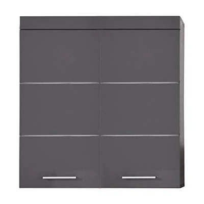 Abbildung von trendteam smart living Hängeschrank breit Bad Amanda Aufbaumaß (BxHxT) 73 x 77 23 cm Farbe Agave Grau Hochglanz 139350521