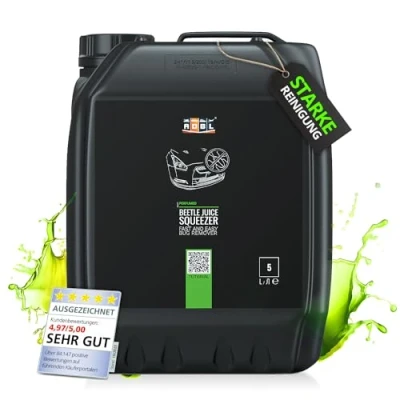 Abbildung von ADBL Beetle Juice Squeezer (5L) kraftvoller Lackreiniger gegen angetrocknete Insektenreste &amp; Vogelkot Auto Insektenentferner Insektenreiniger für Glas, Lack, Chrom Kunststoff