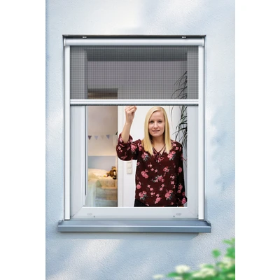 Abbildung von SCHELLENBERG Insektenschutzrollo &quot;für Fenster&quot;, Fliegengitter verschraubt, 130 x 160 cm, weiß, 70892