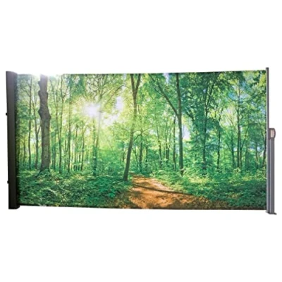 Abbildung von Benelando Seitenmarkise ausziehbar 160x300 Markise Sichtschutz Windschutz Sonnenschutz