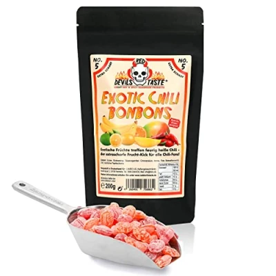 Abbildung von Exotic Chili Bonbon XTRA SCHARF 200g RED DEVILS TASTE im ZIP Beutel