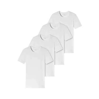 Abbildung von Schiesser 4ERPACK Unterhemd/shirt, Herren, Größe: XXL, Weiß