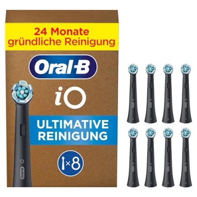 Abbildung von Oral B iO Ultimate Clean Schwarz mit Farbindikator (8 Stück)
