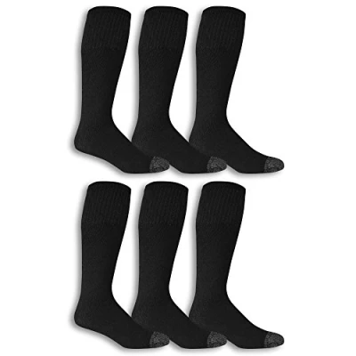 Abbildung von Fruit of the Loom Herren 10 Paar Everyday Work Gear Schlauchsocken Lässige Socke, grau, Einheitsgröße (10er Pack)