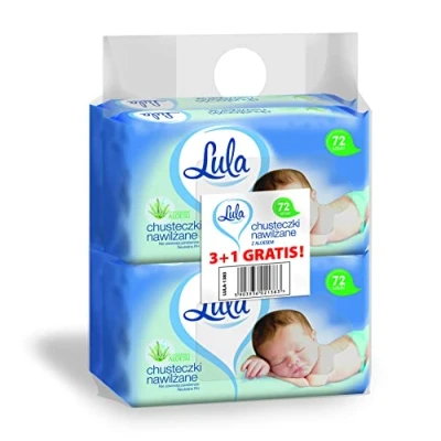 Abbildung von LULA Feuchttücher mit ALOESEM 72pcs 3pcs + 1pcs gratis