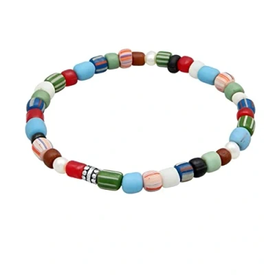 Abbildung von Kuzzoi Bead Armband Set Glas Beads Bunt Süßwasserperlen 925 Silber