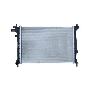 Abbildung von NRF EASY FIT 50130 Kühler, Motorkühlung Aluminium 500 338 16 mit Anbauteilen Kühlrippen gelötet FORD: FIESTA 4