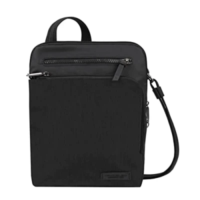 Abbildung von Travelon: Anti Diebstahl Umhängetasche, klein, Schwarz, 9.75 x 10.75 2, Diebstahlschutz Metro Small Crossbody