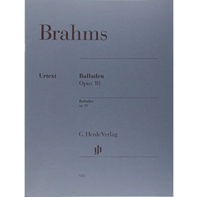 Abbildung von Balladen op. 10; Klavier 2 ms: Instrumentation: Piano solo (G. Henle Urtext Ausgabe)