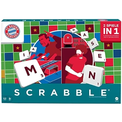 Abbildung von Mattel Games Scrabble FC Bayern MÜNCHEN Brettspiel für Kinder, Größe: One Size, Multicolor