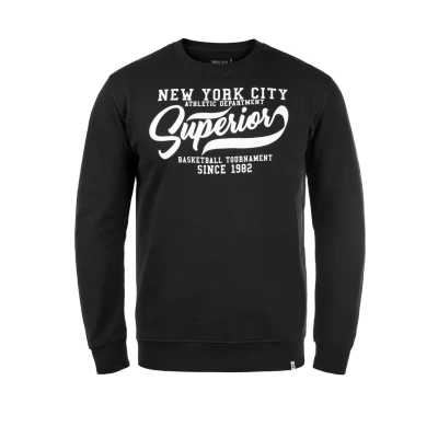 Abbildung von Indicode Jeans Idgalilero Sweatshirt, Herren, Größe: Small, Black