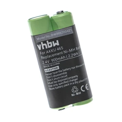 Abbildung von vhbw 1x Akku kompatibel mit Grundig Digta 415 Diktiergerät (900 mAh, 2,4 V, NiMH)