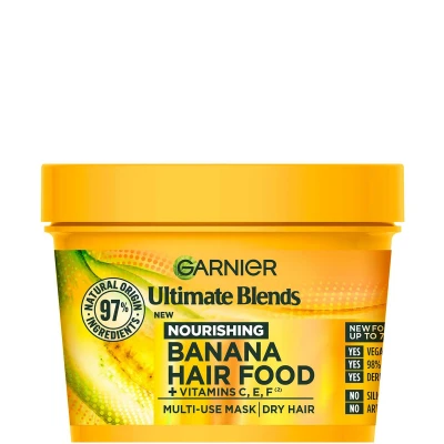 Abbildung von Garnier Ultimate Blends Banana 3 in 1 Dry Hair Mask Duo