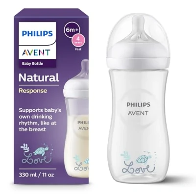 Abbildung von Philips AVENT Babyflasche Natural Response SCY906/11, 330 ml, ab dem 3. Monat