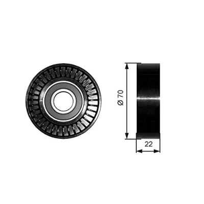 Abbildung von GATES FleetRunner Micro V Kit T36252 Umlenkrolle MERCEDES BENZ: A Klasse, B Vaneo