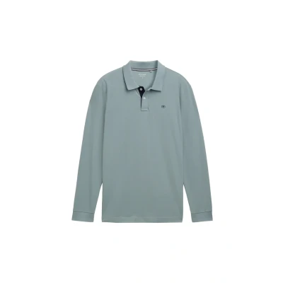 Abbildung von TOM TAILOR Herren Basic Piqué Poloshirt, grey mint, S