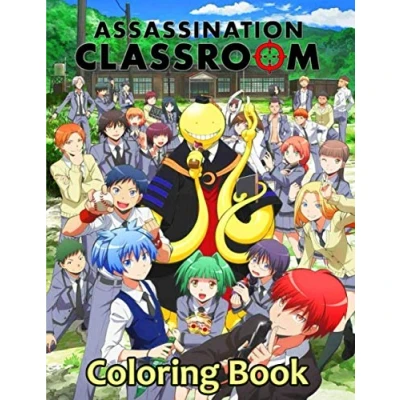 Abbildung von Assassination Classroom coloring Book: Koro sensei, Nagisa, Karma, Irina and all your favorite characters from AC , high quality illustrations, anime book.
