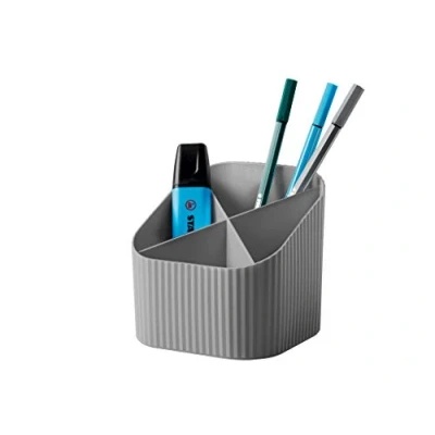 Abbildung von HAN Schreibtischköcher Re X LOOP say yes to 100% recycled, modernes, junges Design für alle Schreibtischutensilien, dunkelgrau, 17238 991