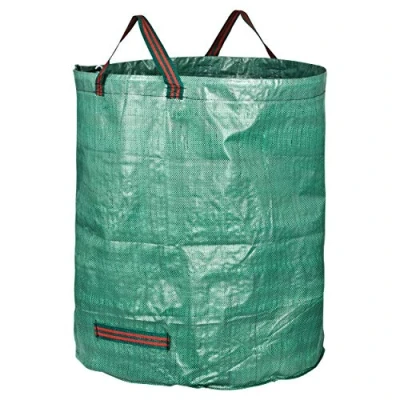 Abbildung von GardenMate 15X 272l Gartensack Laubsack Gartenabfallsack stabil Gartensäcke für Gartenabfälle Laubsäcke Rasenschnitt Grünschnittsäcke faltbar, groß, robust aus Polypropylen Gewebe 150GSM