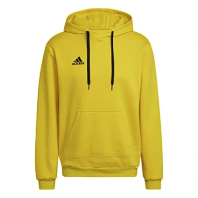 Abbildung von adidas Herren Entrada 22 Sweat Hoodie, Team Yellow/Black, L Tall