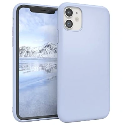 Abbildung von EAZY CASE Handyhülle Silikon mit Kameraschutz kompatibel iPhone 11 in Himmelblau Blau, Ultra dünn, Slimcover, Silikonhülle, Hülle, Softcase, Backcover