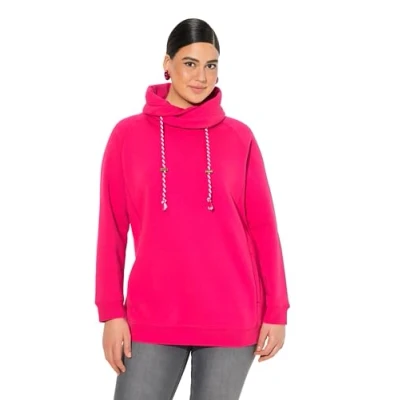 Abbildung von Ulla Popken Raglanform Sweatshirt, Damen, Größe: 58/60, Classic red