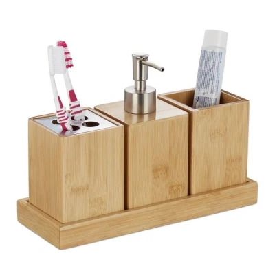 Abbildung von relaxdays Badezimmer Set Badaccessoires
