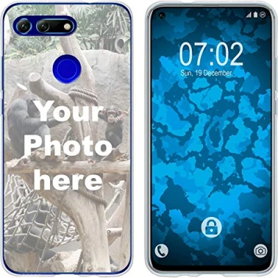 Abbildung von PhoneNatic Case kompatibel mit Honor View 20 Personalisierte Handyhülle Clear zum selbst gestalten eigenem Foto