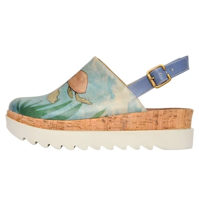 Abbildung von Dogo Akita Plateausandalette, Damen, Größe: 38, Multicolor Schuhe
