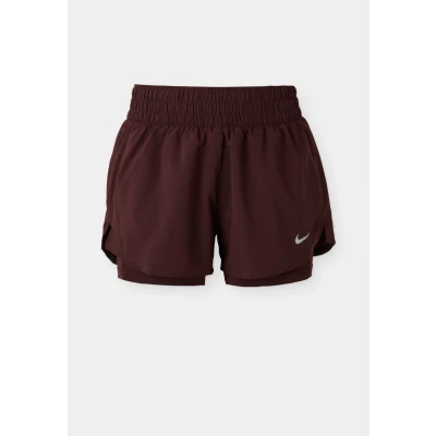 Abbildung von Nike One Dri Fit Mid Rise 2in1 3 Inch Shorts Gr. L Rot 000317458