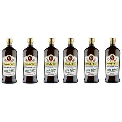 Abbildung von 6x Dante Olio Extravergine di Oliva 100% Italiano italienisch Extra Natives Olivenöl 1Lt Speiseöl Öl Küchenöl