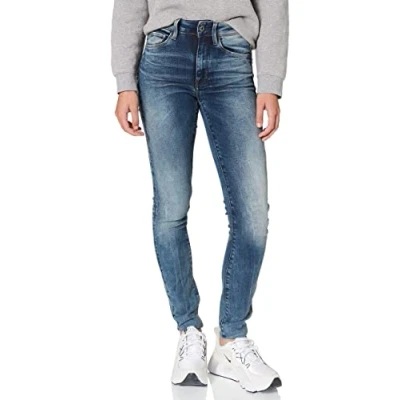 Abbildung von G STAR RAW Damen 3301 High Waist Skinny Jeans, Blau (medium aged D06053 8968 071), 24W / 32L